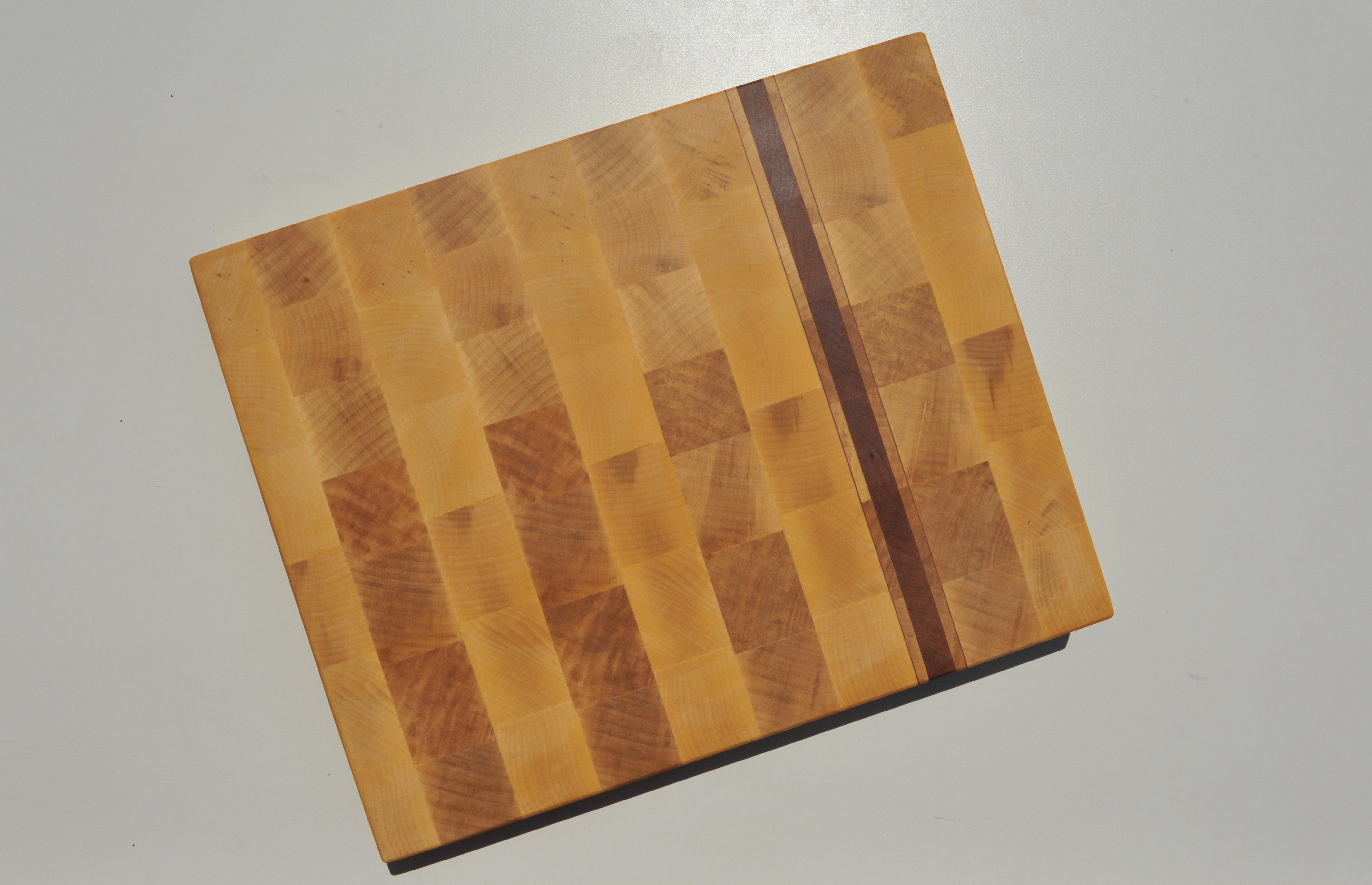 Ahorn + Kirsche Stirnholz Schneidebrett