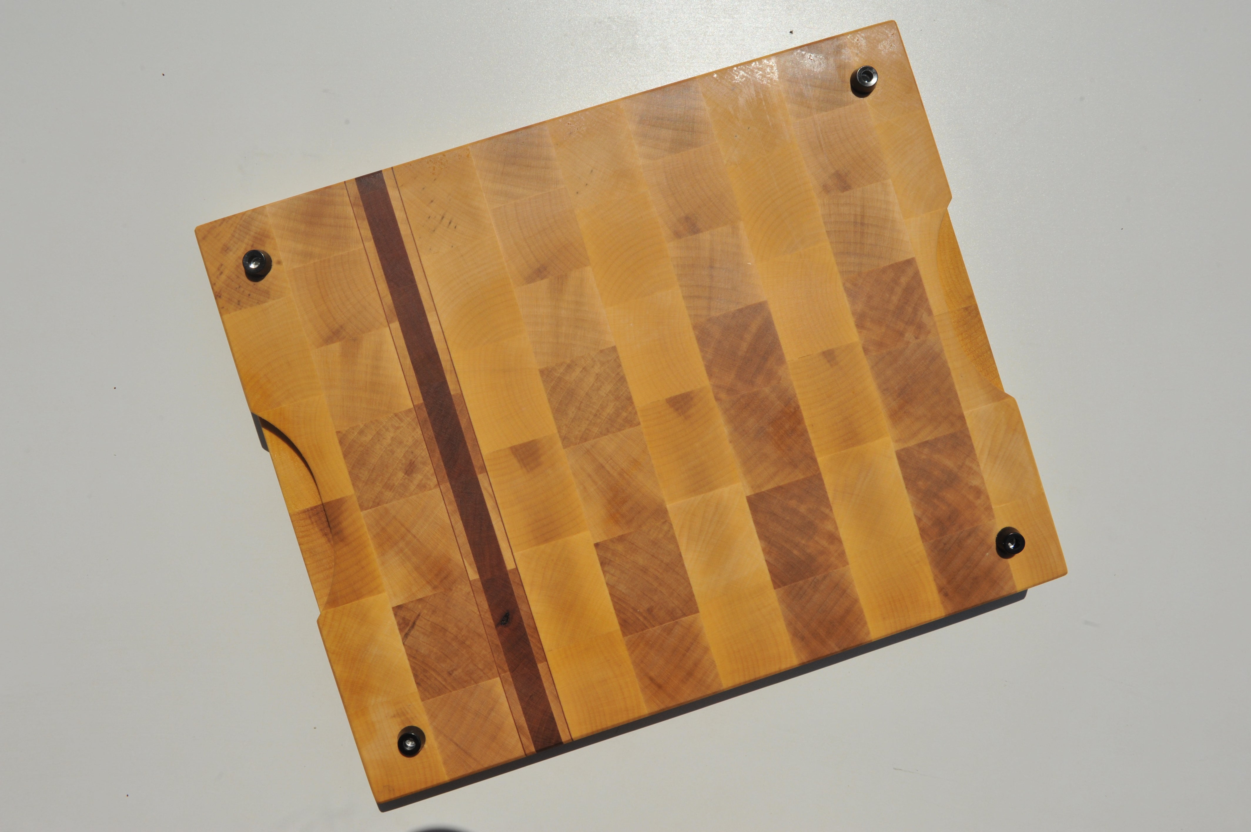 Ahorn + Kirsche Stirnholz Schneidebrett