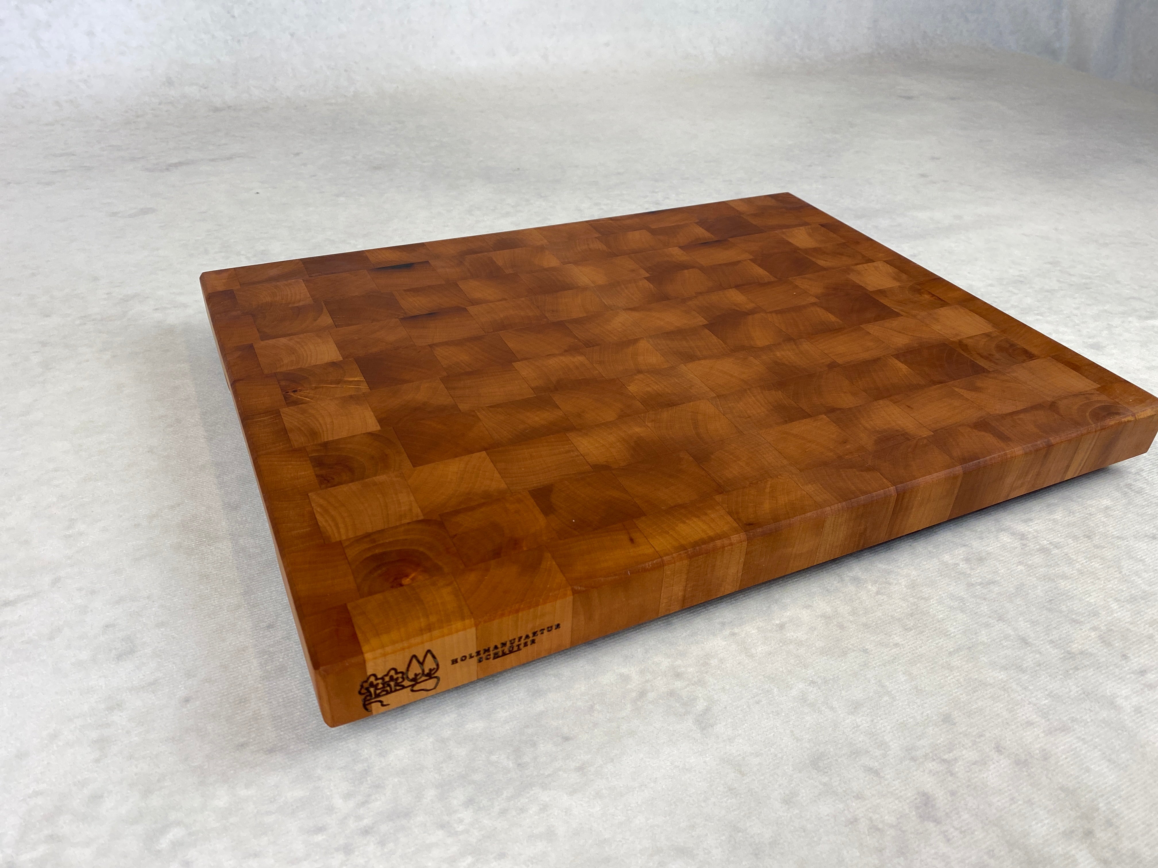 Elsbeeren Stirnholz Schneidebrett