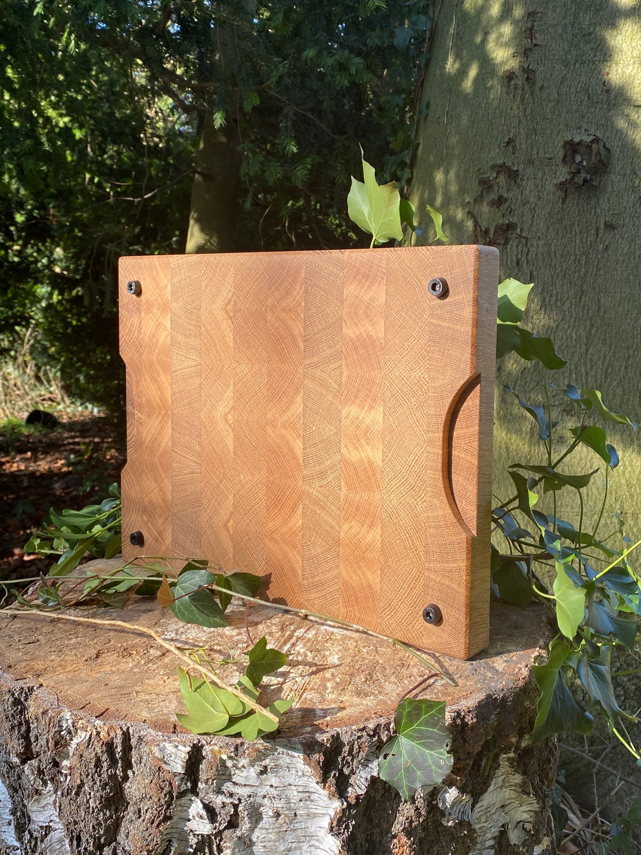 Eichen Stirnholz Schneidebrett