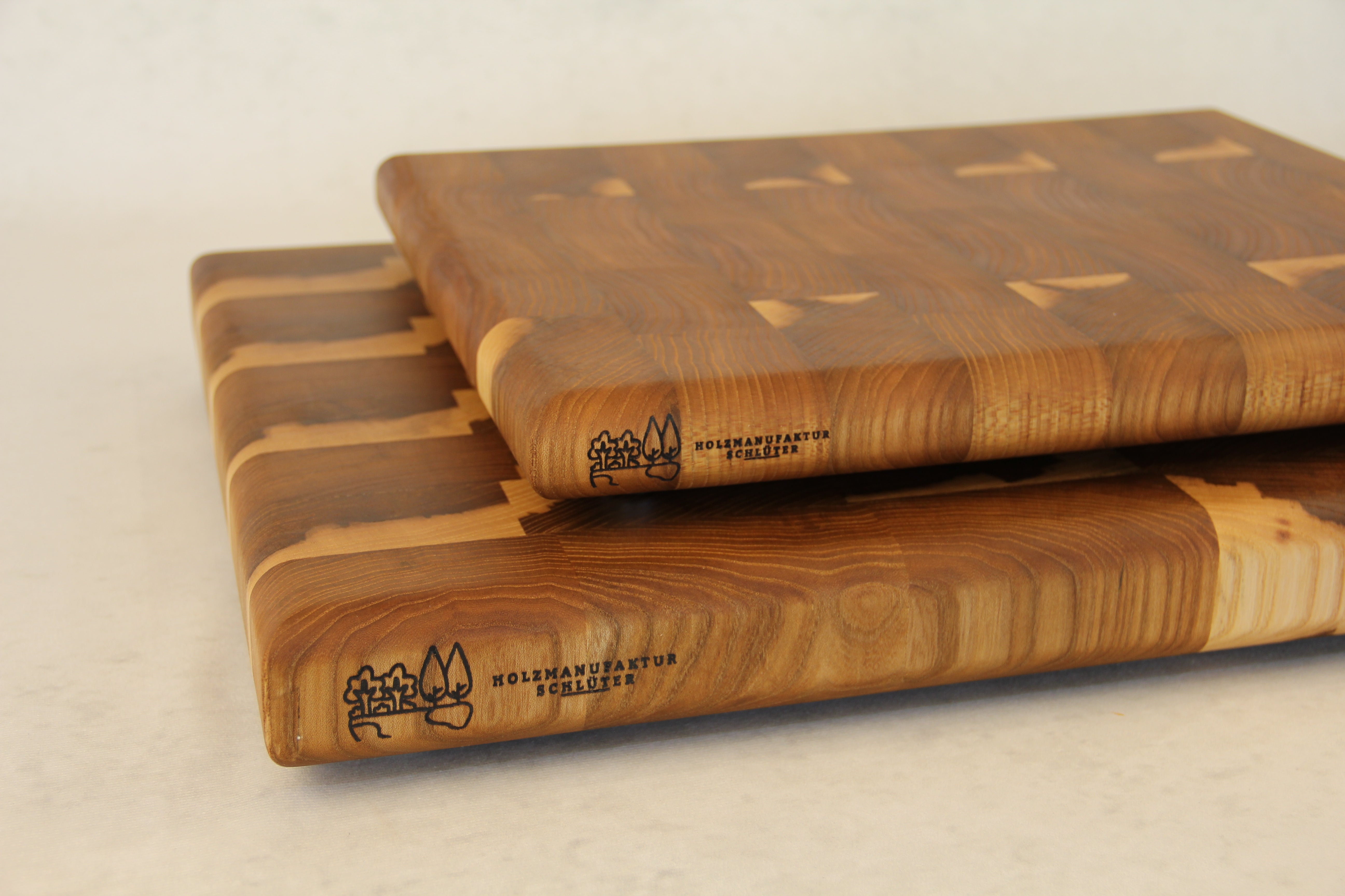 Rüster Stirnholz Schneidebrett