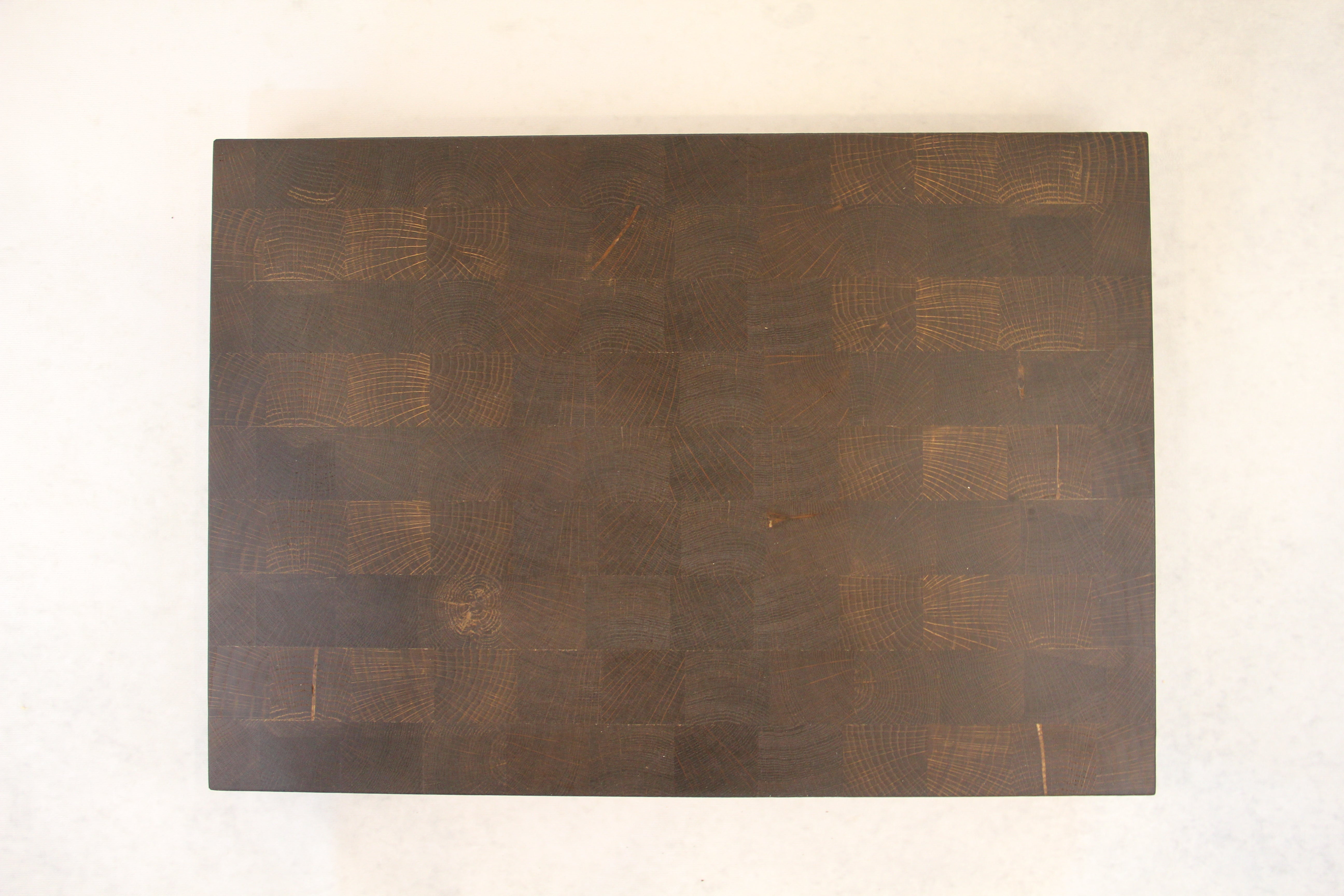 Räucher Eichen Stirnholz Schneidebrett