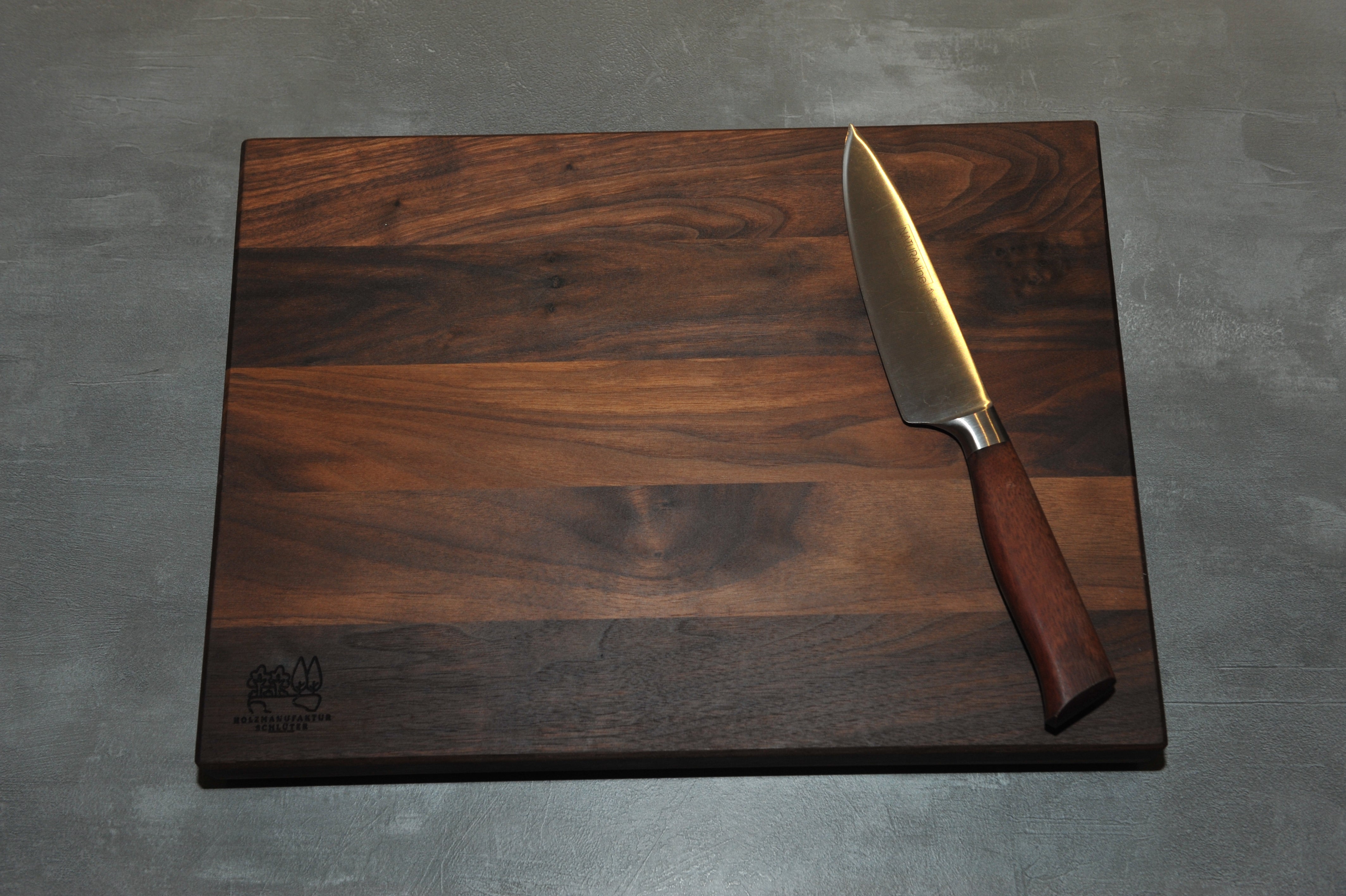 Nussbaum Längsholz Schneidebrett B-Ware