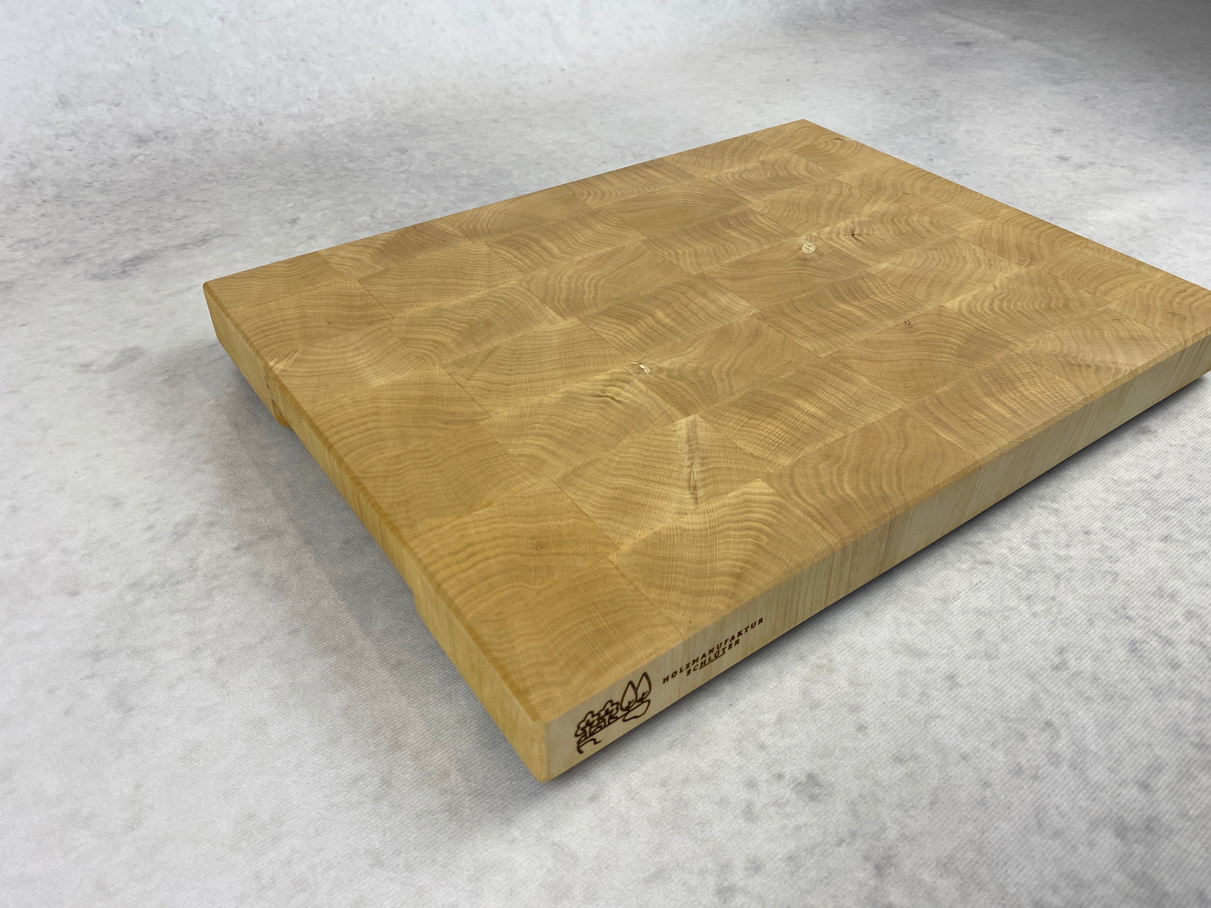 Hainbuchen Stirnholz Schneidebrett