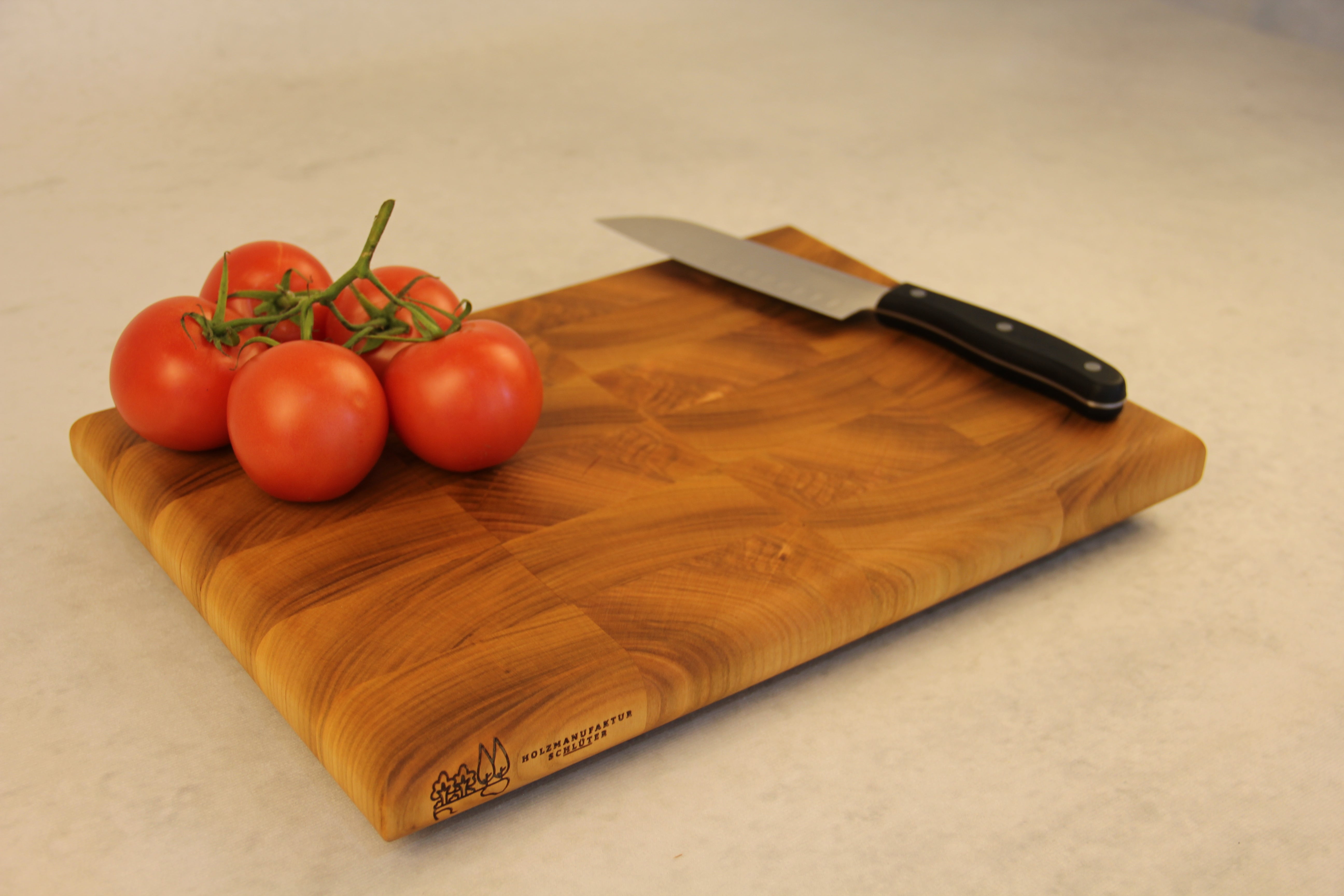 Kirsch Stirnholz Schneidebrett