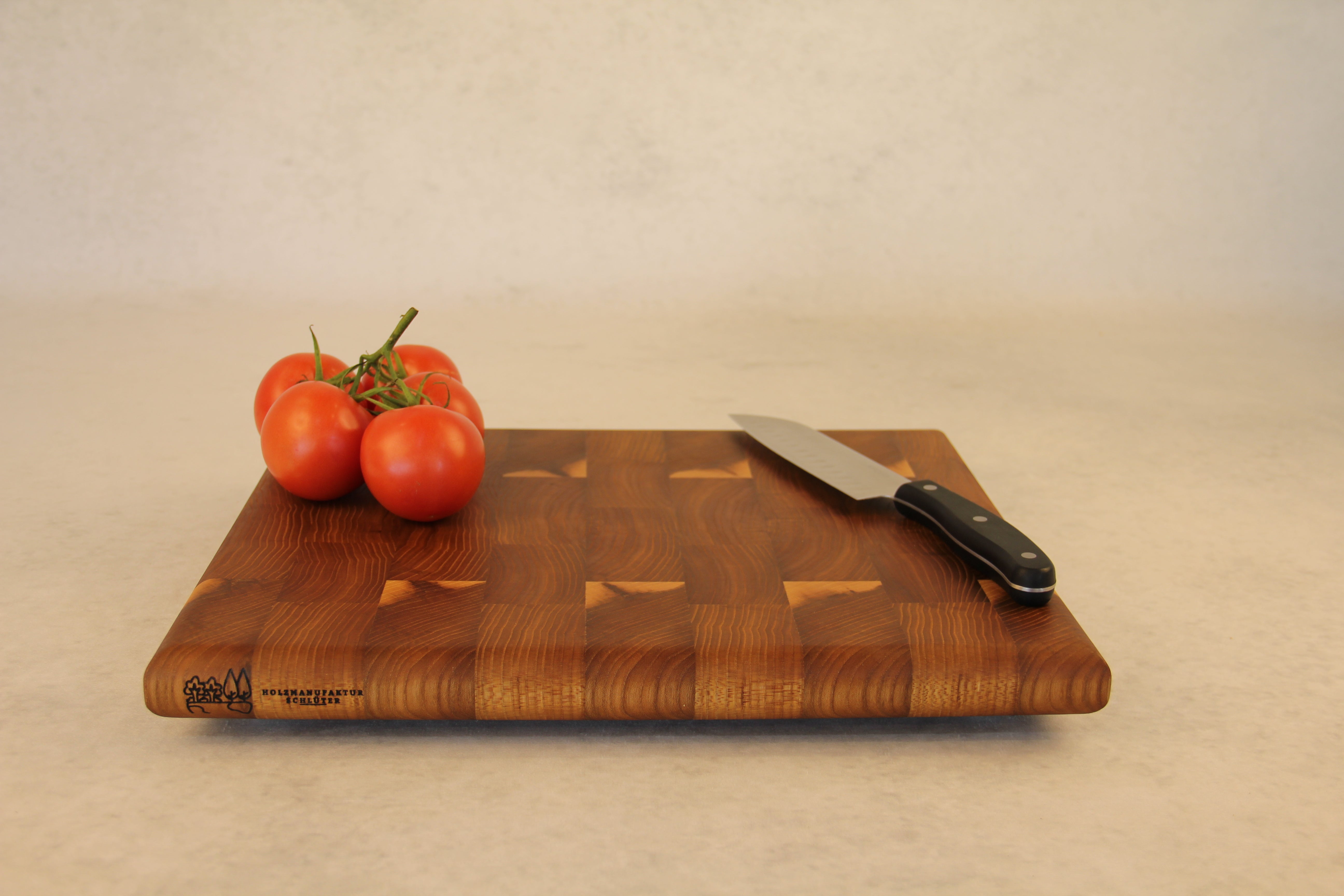 Rüster Stirnholz Schneidebrett